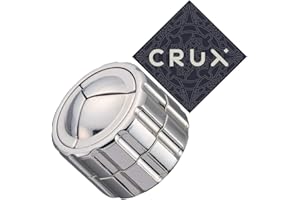 HANAYAMA AND CRUX Hanayama Cast Cylinder Puzzle - Level 4 of 6 Difficulty - Includes Crux Sticker