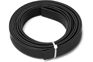 QWORK® Gaine thermorétractable 3:1, Isolation Electrique Tube de Câble D'enveloppe Thermorétractable, Noir, Ø20mm - 3 Mètres