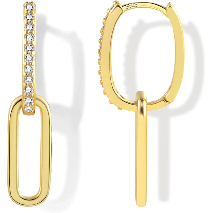 SOFIA MILANI Damen Ohrstecker 925 Silber – Quadratisches Design, Vergoldet, Nickelfrei, In Geschenkbox