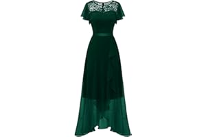 BeryLove Sukienka wieczorowa, długa, elegancka, na wesele, sukienka koktajlowa z rozcięciem, elegancka sukienka z rękawami, elastyczna talia