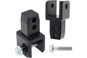 Windance 2 prolunghe ammortizzanti posteriori per moto, dispositivo di smorzamento elevato, adattatore con viti (nero)