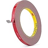 kuou 3m tape, VHB Double Sided Tape, 10mm*3m Waterproof Mounting Foam Tape Rear View Mirror Adhesive for Car Home Office Deco
