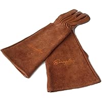 Exemplary Gardens Rosen Gartenhandschuhe für Damen und Herren. Ziegenleder Gartenhandschuhe haben eine Lange Rindsleder…