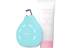 Set Blackheads Suck KIWI FOREO - Aspirateur point noir et blanc visage + LUNA Micro-Foam Cleanser 2.0, 100 ml - Outil soin aspirant - Extracteur point noir visage et nez - Extraction sans bandelettes