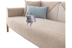 YSZBD sofabezug ecksofa wasserdicht l-Form 1/2/3/4sitzer，sofaschoner，sofaschutzdecken rutschfest Hund Katze kratzsicher,khaki-70x70cm