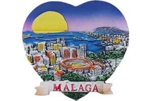 MUYU MAGNET 3D Malaga Spanien Souvenir Sektor Kühlschrank Magnet Souvenir Magnetaufkleber, Zuhause & Küche Dekoration Magnetaufkleber, Malaga Spanien Kühlschrank Magnet