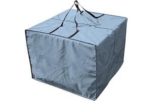 Yolaka Sac de rangement imperméable pour meubles de jardin Gris 81 x 81 x 61 cm