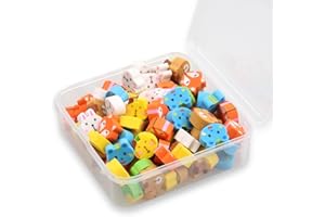 Rumyve 100 Pcs Mini Cube Erasers - Cute Animal and Fruit Shaped Pencil Erasers for Students, Party Gifts, Classroom Rewards (Animals)