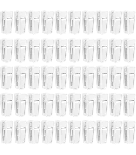100 Pinces Crocodile En Plastique Transparent U - 36x11.2x3 Mm - Pour Plier Chemises, Pantalons, Chaussettes, Organisation