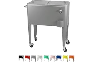 KAILUA COOLER SERVE COOL DRINKS Kailua Cooler - Frigorifero per bevande - scatola di raffreddamento - Box Frigo - Frigo Portatile - Carrello Portabevande - Carrello Mobile Bar - refrigerator