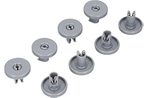 LUTH PREMIUM PROFI PARTS 8 pièces de rechange Rouleaux de panier pour lave-vaisselle AEG Electrolux Zanussi Lave-vaisselle panier inférieur compatible avec de nombreux lave-vaisselle 50286965004