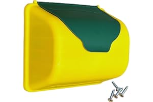LOGGYLAND TikTakToo Infantil Buzón para la Torre Juego O Casa de Juegos, Torre de Escalada Accesorio Parque Infantil Verde Manzana Amarillo