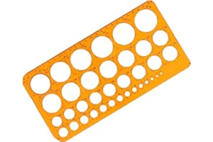 SUWIWKKOA Kreisschablone zum Zeichnen Kreis Schablone Vorlage Kreisschablone Mars Kreisschablone Technisches Technisches Zeichnen Schablone Lochschablone Geometric Ruler füR BüRo Schule GebäUde