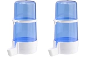 Moondown Farm 400ml Bird Finch, Canary Drinker with Clips for Cage Wires (2 Pack)