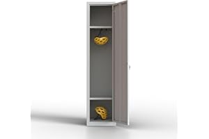 TwinThink Taquillas Vestuario Taquillas Metalicas de 1 Puerta Taquilla Metalica con Llave Taquillas Vestuario de 1 Puerta Taquillas Vestuario Metalicas (1, Gris)