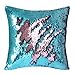 Produktbild Farbige Mermaid Kissen DIY Magic wendbar sequinschangeable Muster Fashion Rechteck Kissenbezüge Auto Sofa Home Dekorative Kissenhülle 40 * 40 cm Blau/Pink