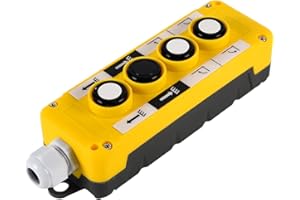 TOPHOMER COP 4B - Boîtier de commande en plastique pour le commutateur de bouton-poussoir Palan - grue (boîte de commande à 4 boutons)