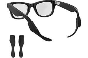 RCSTYLE HiBloks Brillen Ohrpolster für Ray-Ban Meta Wayfarer/Skyler/Headliner Smart Glasses, Brillenbügel überzug Silikon Antirutsch für Ray Ban Sonnenbrille Zubehör, Weich und Rutschfest