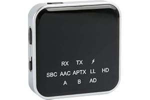 Bluetooth 5.2-sändarmottagare, Bluetooth Aux-adapter med TX RX-lägen, 3,5 Mm Bluetooth-ljudadapter för TV-hemljudsystem Bilhö
