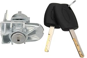 PRO-PLIP 1552849 - Serratura + barilotto porta anteriore sinistra compatibile per Ford Focus S-Max C-Max + 2 chiavi