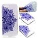 Produktbild HopMore Huawei Honor View 10 Hülle Silikon Transparent Durchsichtig Hüllen Clear Muster Design Bumper Ultra Slim Dünn TPU Handyhülle Kawaii One Piece Tasche Schale Hüllen Case Cover pour Honor V10 / View 10 -- Lila Mandala