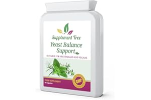 SUPPLEMENT TREE Candida & Yeast Balance Support 60 Capsules | Powerful Natural Herbs & Probiotics | 100% Non-GMO | Suitable for Vegans & Vegetarians | UK Manufactured