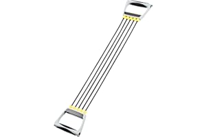 ‎BAD COMPANY Bad Company Chest Expander I 5-Fach verstellbare Widerstandsbänder mit Griffen I Fitnessbänder für das Hometraining