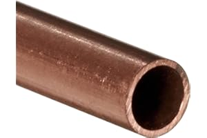 BSKEYE Profilé cuivre tube 4 mm / 3.1 mm, longueur 305 mm