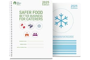 COOKGUARD Safer Food Better Business 2025 Compliance Kit For Caterers - Including Fridge Temperature Records - Easy To Use Small Catering Businesses