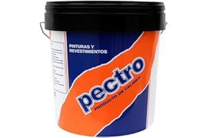PECTRO Pintura blanca mate cubriente INTERIOR EXTERIOR 20 KG | Pintura lavable de gran durabilidad y cubricion | Plastica de elegante acabado (20 KG)