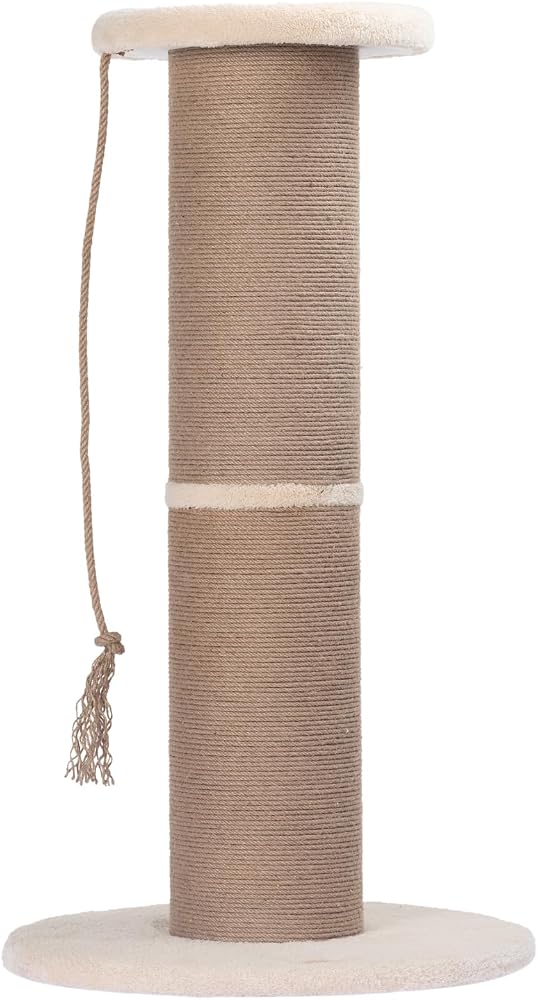 PUGALO Dev 20cm Çapında Borulu Tırmalama (Krem)