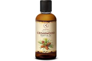 Cederträ Eterisk Olja 100ml - Cedrus Atlantica - Naturlig Eterisk Olja för Diffuser, Aromalampa och Bastu - Aromaterapi för Hem och Rum - Frisk Doft av Cederträ - Långvarig Aroma