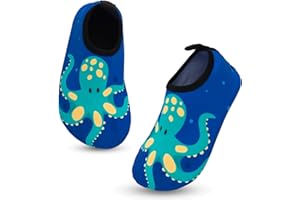OUTFIT SPRING Zapatos de Agua Niño Niña Escarpines de Playa Antideslizante Secado Rápido Calcetines de Natación Zapatillas de Piscina Descalzo Unisex Bebé Verano Barefoot Calzado Aqua Surf Buceo Yoga