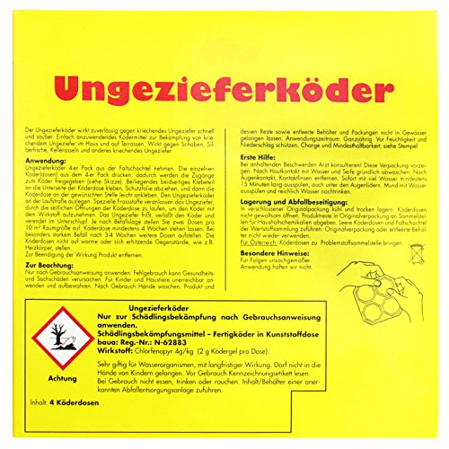 COM-FOUR® 8x Ungezieferköder-Dosen, zur zuverlässigen Ungezieferbekämpfung - 3