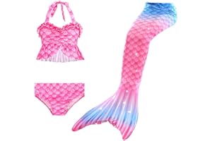 DNFUN Dziewczęcy ogon syreny do pływania