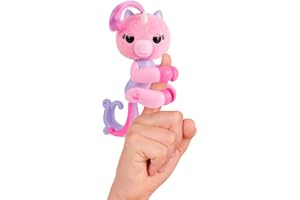 LANSAY FINGERLINGS - Magic Moods Mimi - Colgador Mimi de unicornio con tono dedo, peluche electrónico para niños a partir de 5 años, animal interactivo, 70 sonidos y reacciones divertidas, idea de regalo,