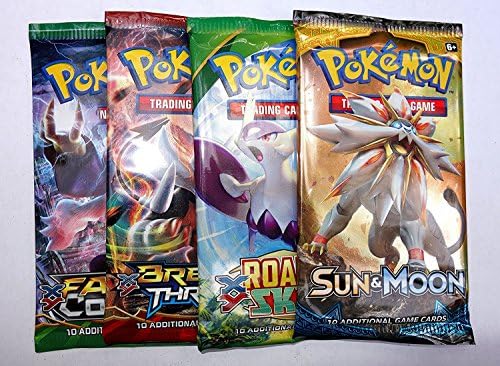 Pokemon assorted boosters: 4 packs