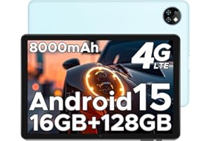 DOOGEE T10W Tablet 10 Pollici, 16GB+128GB(2TB TF) Tablet Android 15, Dual 4G LTE + 5G WiFi Tablets, 8000mAh Batteria,GMS/Widevine L1/Face ID/OTG/ BT5.0/GPS/5MP/3.5mm Jack - Blu
