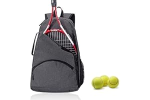 Nogsay Sac à Dos de Tennis, Sac à Dos de Tennis, Unisexe pour Femme, Homme et Enfant, Sac à Dos pour Raquette de Tennis, Badminton, Sac à Dos de Tennis, Sac à Dos de Sport, Sac à Dos de Tennis