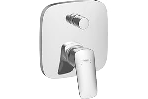 hansgrohe Logis - Jednouchwytowa bateria wannowa podtynkowa do 2 odbiorników, armatura łazienkowa, okrągła do iBox universal, chrom, 73445670