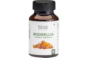 BIXA BOTANICAL Boswellia t Capsules | 60 Veg Capsules, 450mg, Pack of 1 | Anti-Inflammation & Anti-Arthritic | Swollen Lymph Nodes & Joint Pain Reliever