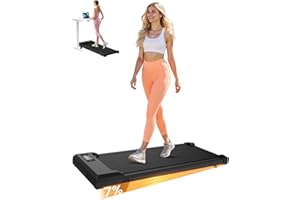 HomeFitnessCode Walking Pad für Zuhause mit Neigung - Laufband Laufpad Steigung Untertisch Elektrisch 1-8 KMH Walking Band