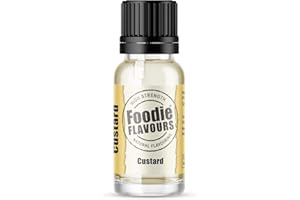 Foodie Flavours Natural Custard Flavouring, High Strength - 15ml
