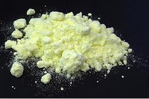 PYROPOWDERS.DE Azufre en polvo, azufre, min. 99,95% molido, muy puro, bajo porcentaje de sulfato, N° CAS: 7704-34-9, diferentes cantidades disponibles, 1,0kg, amarillo, 1