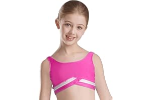 Mufeng Top Interior para Niñas Camiseta de Tirantes Sujetador Deportivo Infantil Chaleco Interior con Tirantes Finos Cruzados
