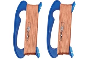 Hsthe Sea Lot de 2 moulinets de cerf-volant avec planche d'emballage et ligne volante de 100 m (bleu)