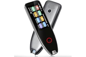 Stylo Lecteur de Numérisation, Language Translator Dictionnaire Électronique Pen, Stylo de Lecture Film pour Dyslexie, Traduction en Ligne en 113 Langues, Prise en Charge du WiFi et Hors Ligne