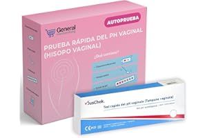 GENERAL MERCHANDISING 1 x || Test Rápido de pH Vaginal (Hisopo Vaginal) || Autotest para el Control del Equilibrio Íntimo || Resultados Fiables en Minutos || Fácil de Usar en Casa ||