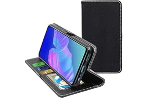 ebestStar - Funda para Huawei P40 Lite E (2020), Carcasa Libro Capa, Protectora Cartera, Cuero PU Soporte Tarjeta, Negro