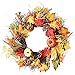 Produktbild TIREOW 1 PCs Halloween Wreath Maple Leaf Kranz herbstkranz Kürbis Kranz mit Licht für die Haustür zu Hause Dekor Ostern Dekoration